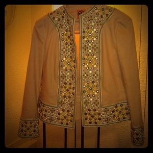 Tory Burch. Yellow spring coat